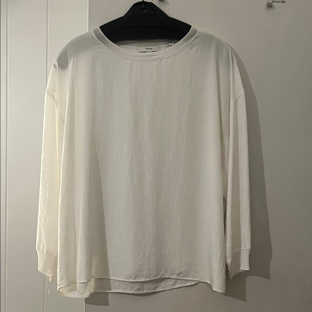 Vince White Crew Neck Tee
